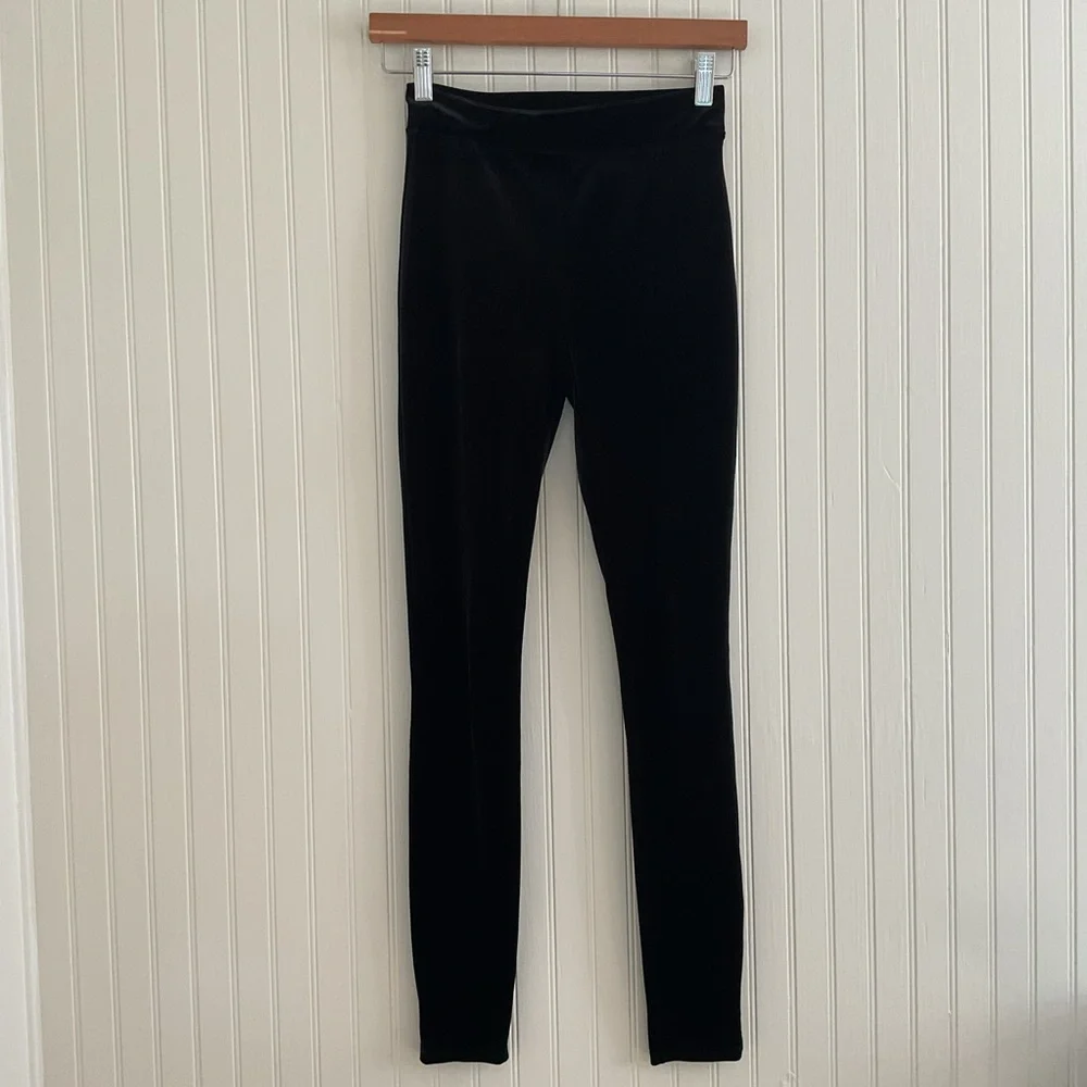 J. Crew Velvet Leggings Black